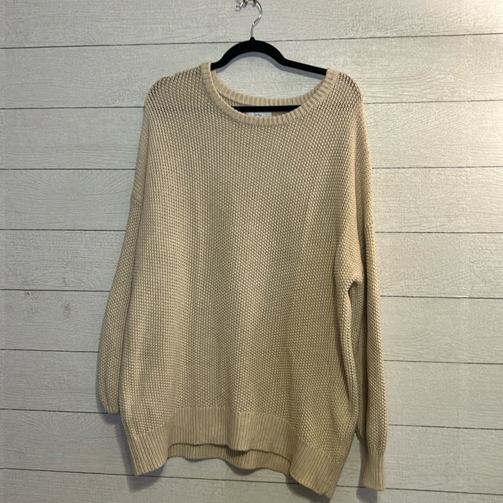 Old Navy Crew Neck Tunic Length Sweater